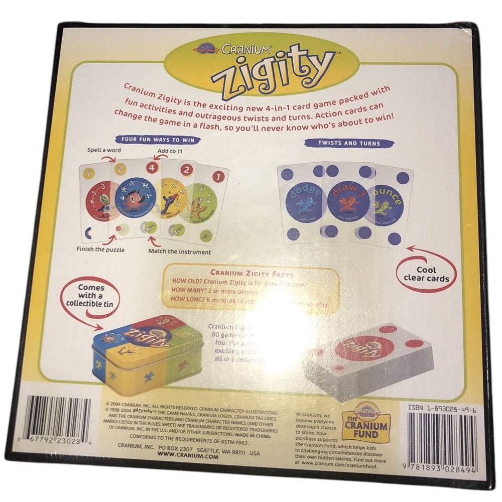 Cranium Zigity Card Game - Picture 3 of 3